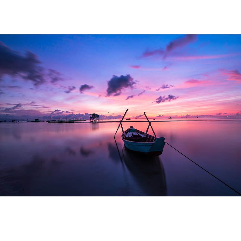 Sea Pattern Photography Wallpaper Living Room Tropical Stain Resistant