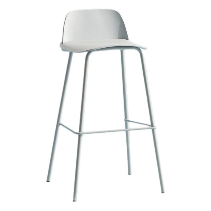 Milk Tea Shop Footrest Scandinavian Stool Matte Finish Plastic Barstool