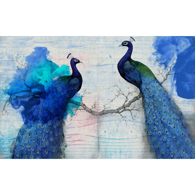 Geometry Wall Covering Mural Soft Color Contemporary Wall Art for House Interior