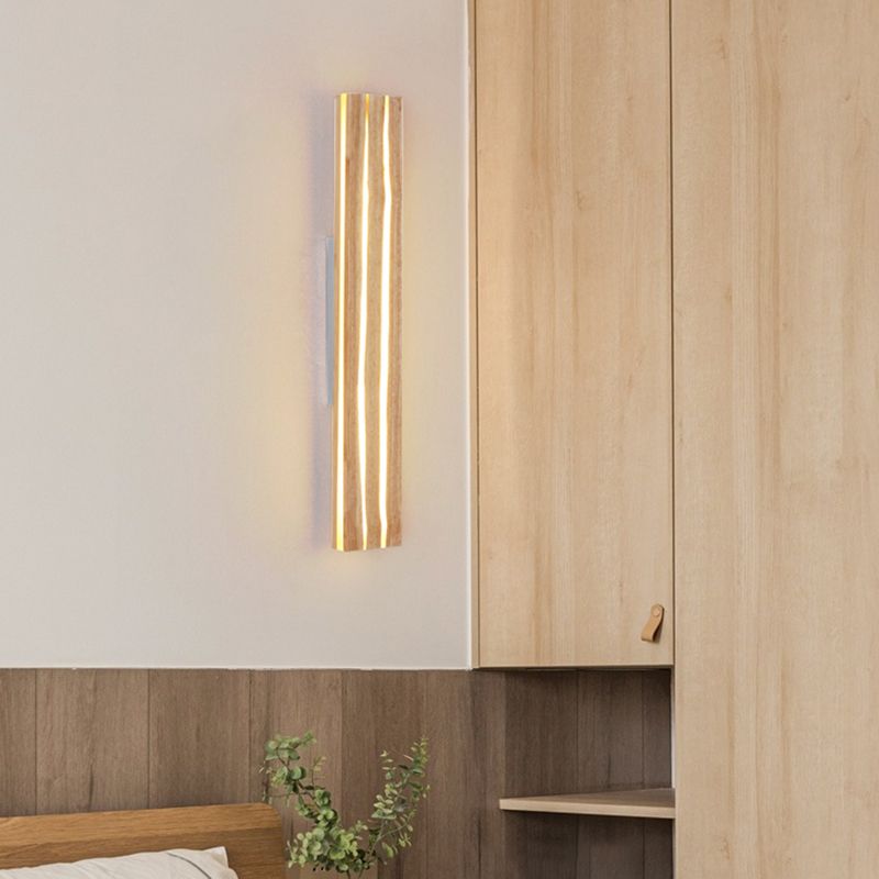 Contemporary Wooden Wall Light Fixture Simple Wall Light Sconce for Bedroom