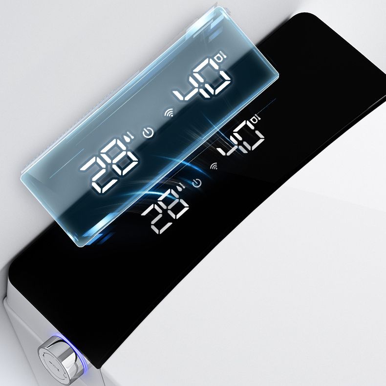 Contemporary 1-Piece Bidet Toilet Wall Mount Toilet Bowl for Washroom