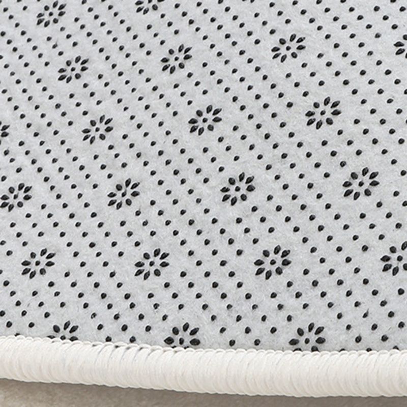 Simple Lines Rectangle Shape Rug Living Room Carpet Polyester Washable Area Rug