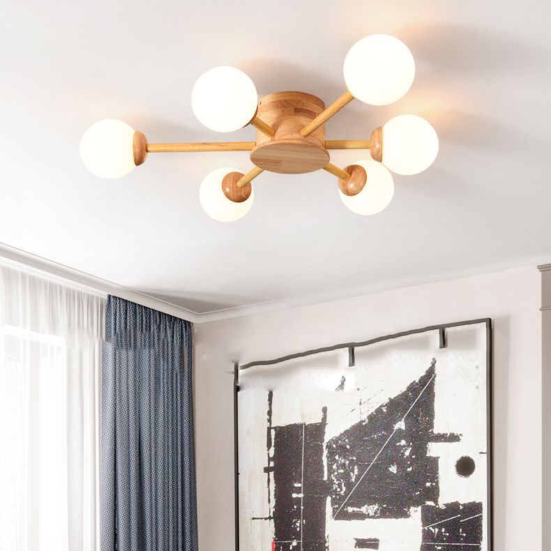 Lámpara de techo semi rascilla moderna