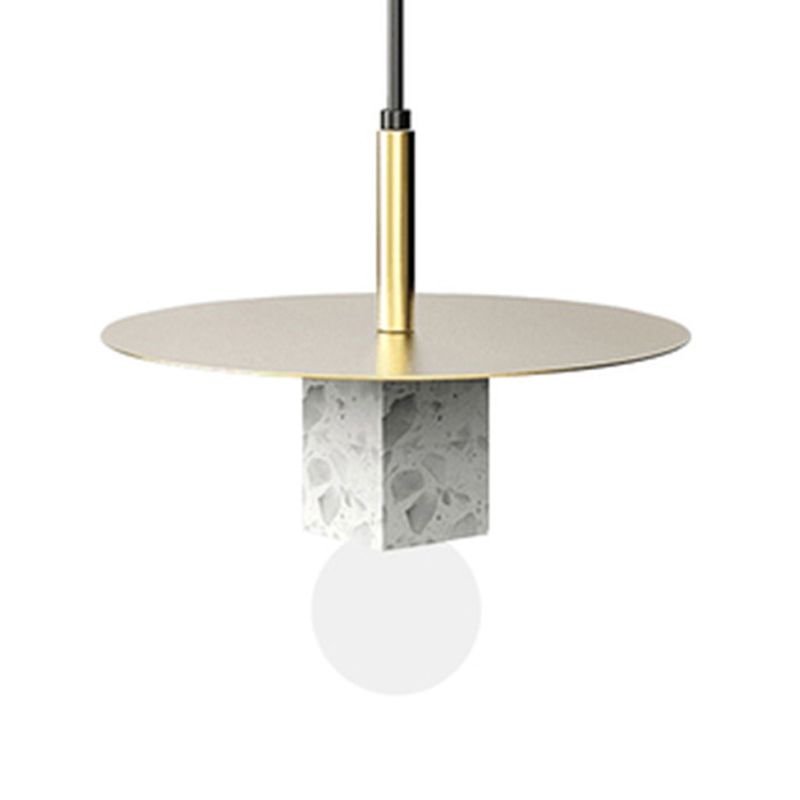 Pendant de style moderne Light Nordic Style Stone Cube suspendu pour le chevet