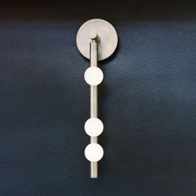 Nordic Style Vanity Light Globe Shape Glass Vanity Lamp for Shower Room