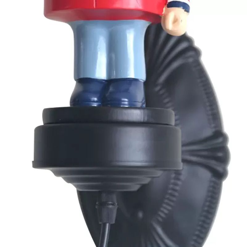 Resin Solider Wall Light met kaarsen 1 hoofd doos wandschenken in het zwart voor Foyer Kitchen