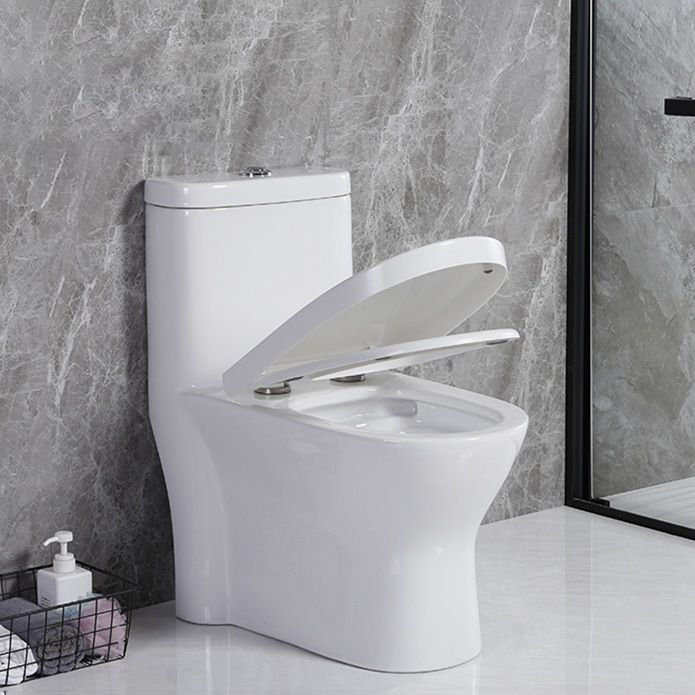 Modern Siphon Jet Toilet Floor Mount Flush Toilet with Toilet Seat