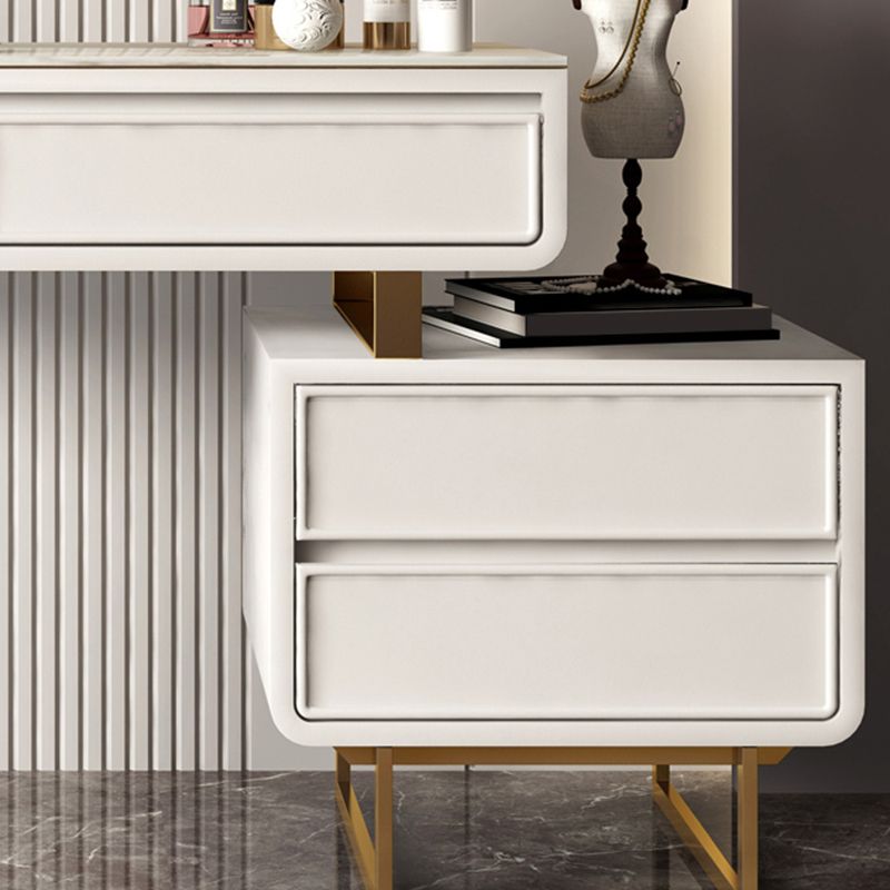 Luxurious Make-up Vanity Stone Top Vanity with 2/4 Storage Drawers