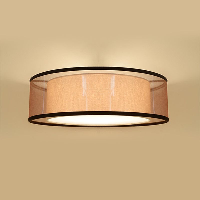 Round Shape Fabric Ceiling Light Multil Lights Ceiling Mount Light for Bedroom