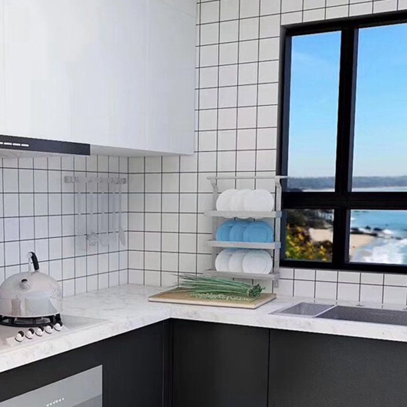 12" x 24"White Subway Tile Mixed Material Rectangular Kitchen and Bathroom Wall Tile