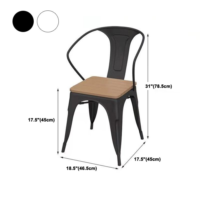 Modern Style Metal Dining Table Set 1/2/3/5/7 Pieces Outdoor Dinette Set
