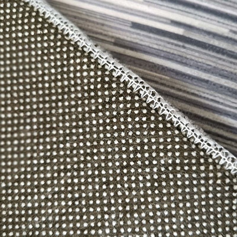 Modern Irregular Line Rug Beige Polyester Rug Washable Rug for Drawing Room