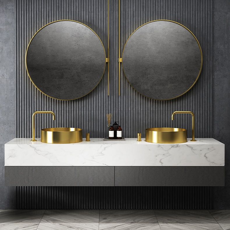 Round Vessel Bathroom Sink Modern Vessel Bathroom Sink with Faucet