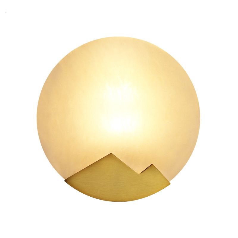 Modernism Simplicity Geometry Wall Lamp Creative Brass Staircase Corridor Lighting Sconce in Gold