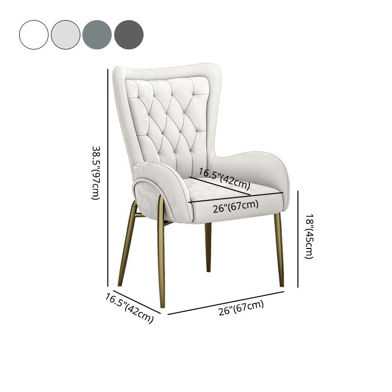 El comedor del metal de Glam preside el sillón tapizado para el uso del restaurante