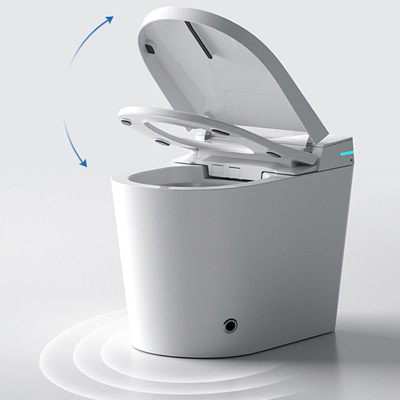 Contemporary White Floor Standing Bidet with Water Pressure Control