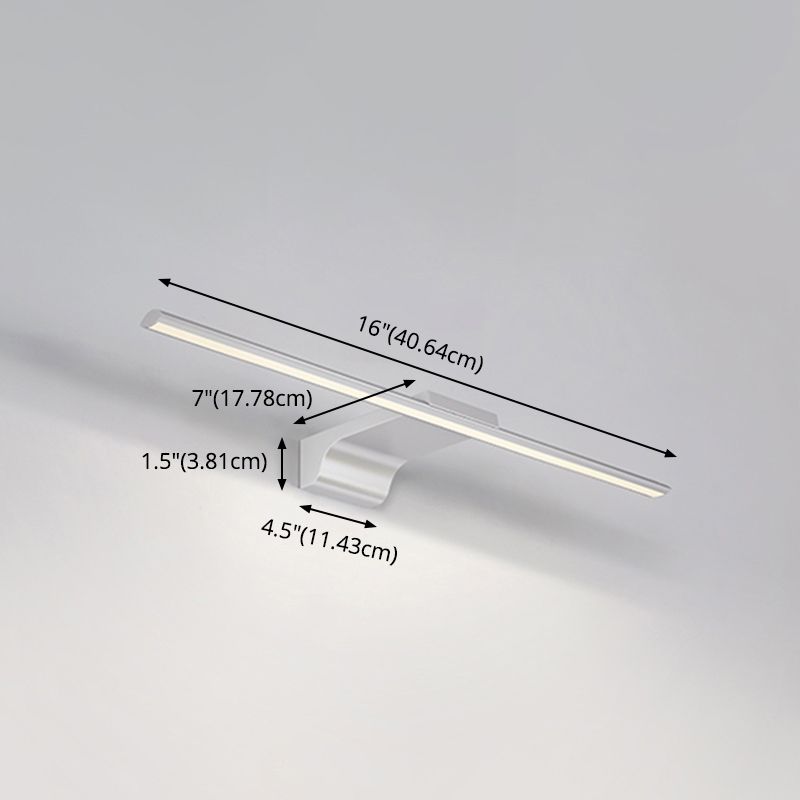 Noordse ijdelheid lamp Moderne eenvoud Led wand gemonteerde spiegel voorkant voor badkamer