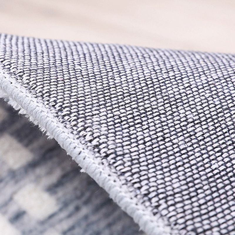 Hellgrau unregelmäßiger gestreiften Teppich Polyester Moderner Teppich Waschbar Teppich für Wohnzimmer