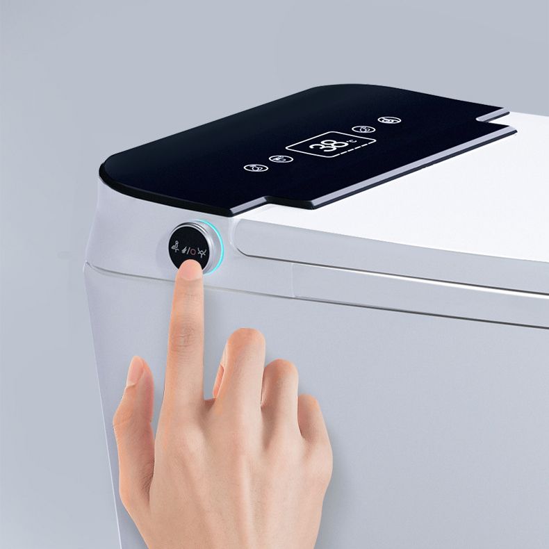 Modern Floor Mount Toilet Bowl White Toilet with Seat for Bathroom