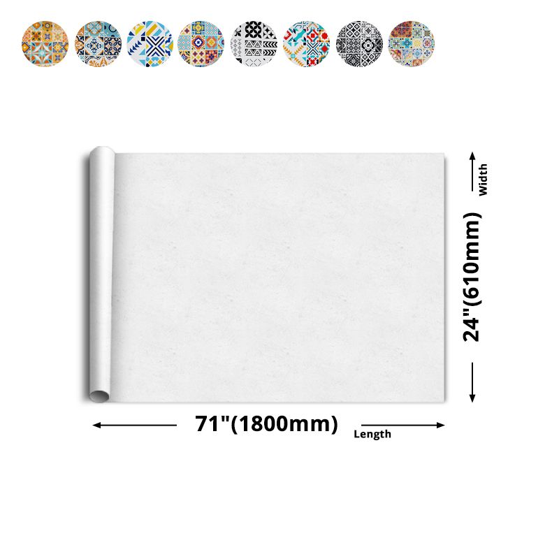 Modern Peel and Stick Backsplash PVC Mosaic Tile Wallpaper for Backsplash Wall