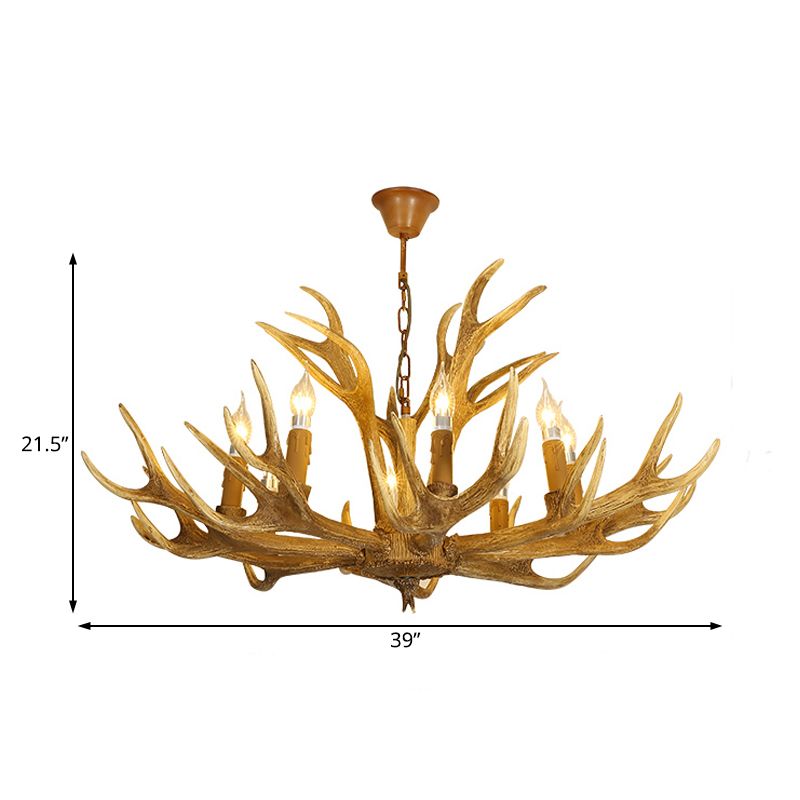 Lampe à lustre en résine 6/8