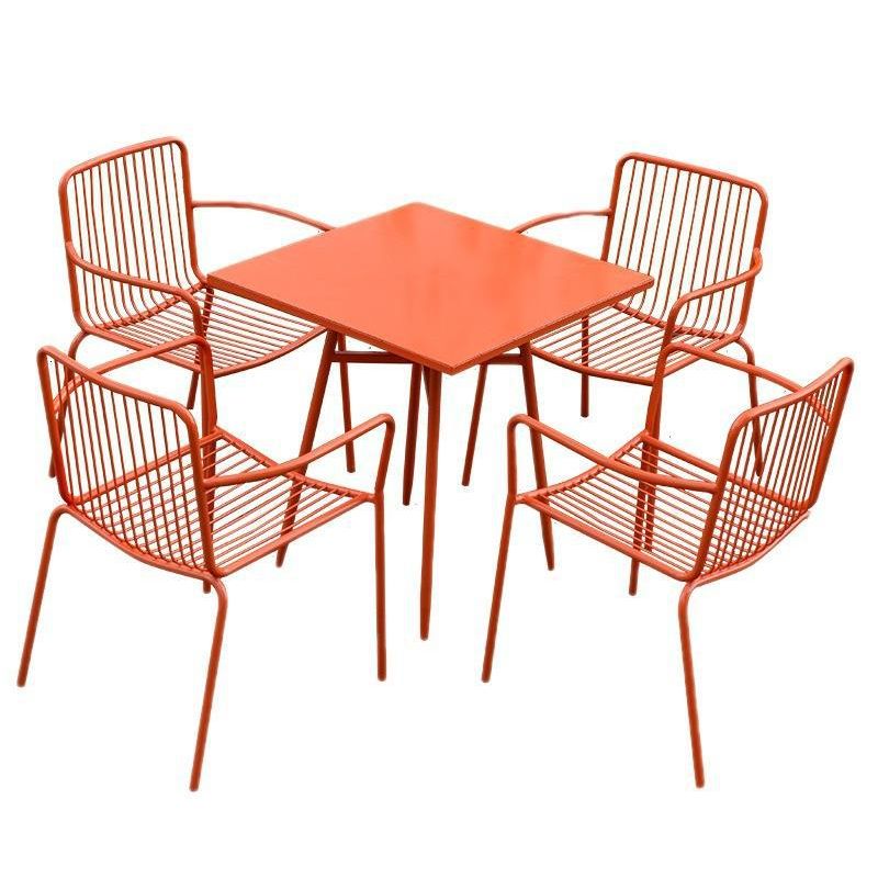 Modern 1/3/4/5 Pieces Bistro Set Metal Dining Bistro Set for Outdoor