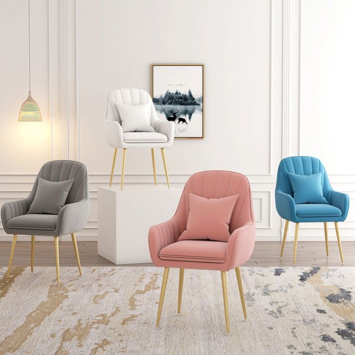 Metal Contemporary Home Side Chair Parsons Chair 18'' Wide Chair for Kitchen