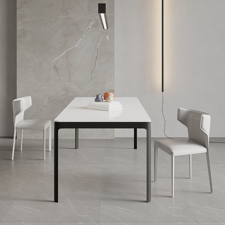 Modern Style 1/3/4/7 Pieces Dining Chairs Set Rectangle Stone Furniture for Home