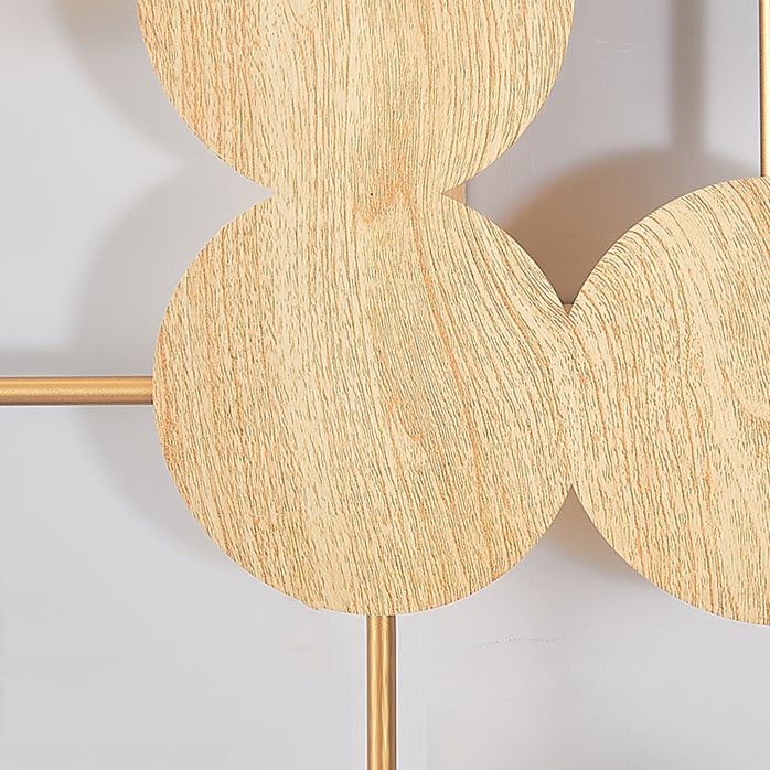 Wooden Wall Mount Light Modern LED Wall Light with Acrylic Shade for Bedroom