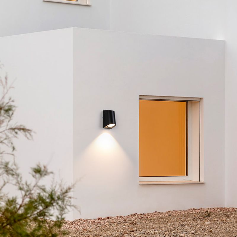 1 Light Geometric Wall Lights Modern Style Metal Wall Mounted Lamps