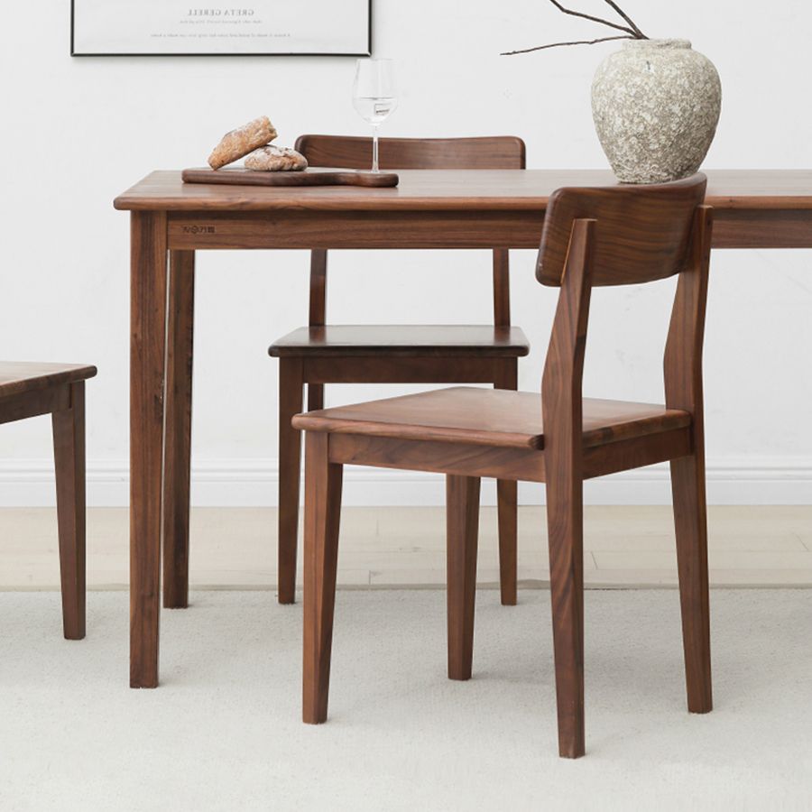 Dining Room Armless Dining Chair Home Open Back Dining Chair