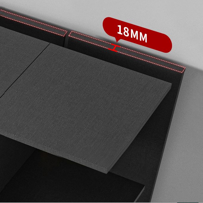 Contemporary Style Wardrobe Armoire Engineered Wood Wardrobe Cabinet for Bedroom