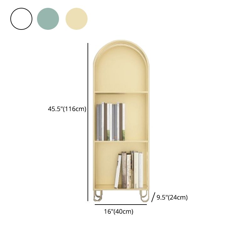 Modern Style Standard Bookshelf Closed Back Metal Bookcase for Home