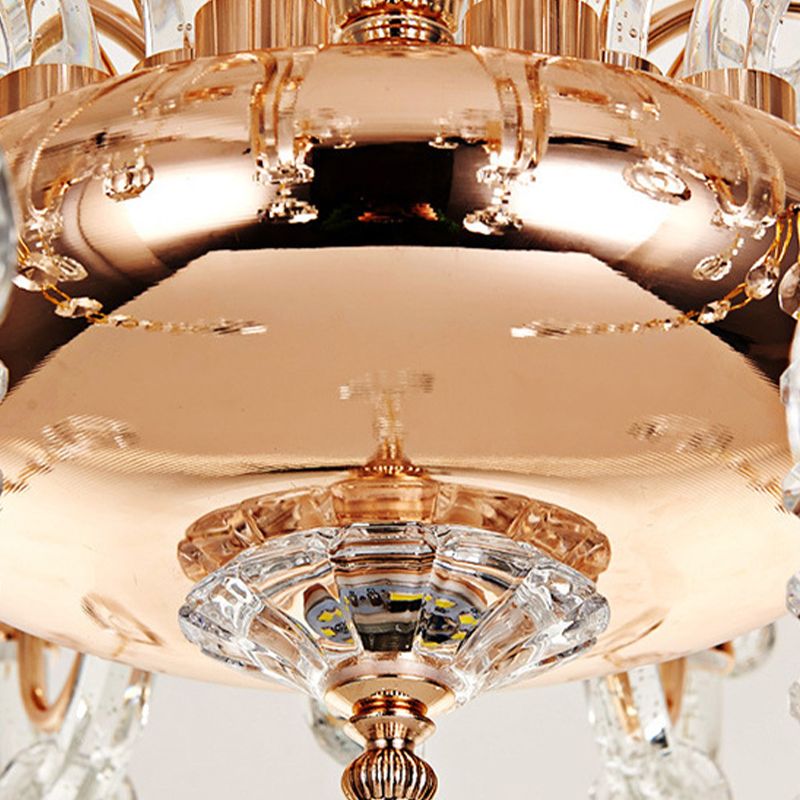 Crimle Crystal Hanging Light European Style Chandelier Lighting pour le salon
