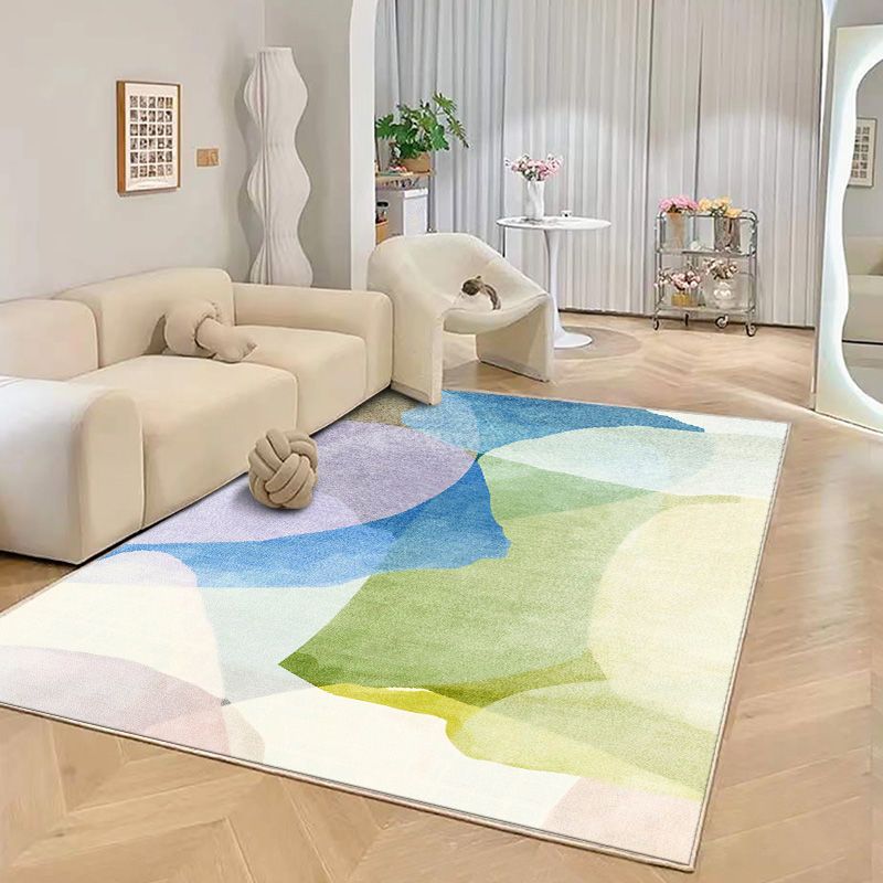 Luxury Area Carpet Funky Washable Rug Polyester Non-Slip Carpet for Home Decor