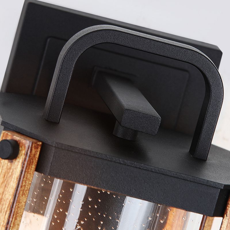 Industrial Metal Wall Light Cage Shape 11.5" High Wall Sconce with Glass for Outdoors