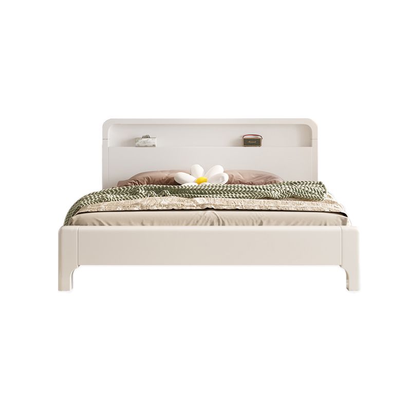 Modern Wood Standard Bed Bookcase Included Bed with Headboard for Bedroom