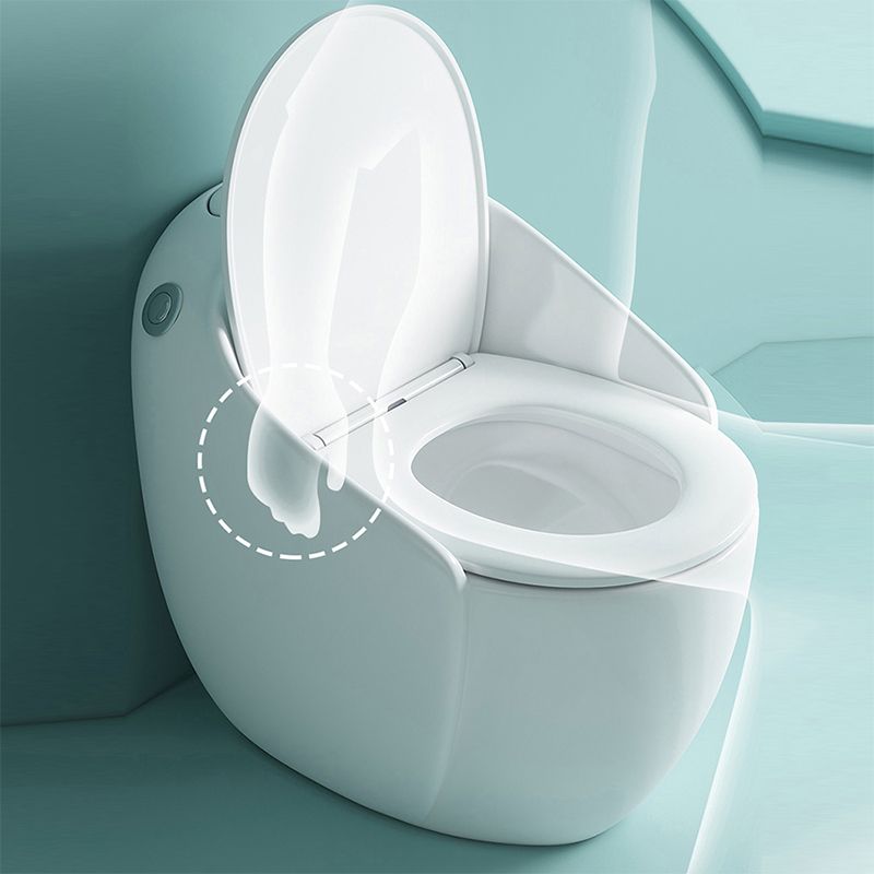 Contemporary Ceramic Toilet Bowl Floor Mount Urine Toilet with Seat for Washroom