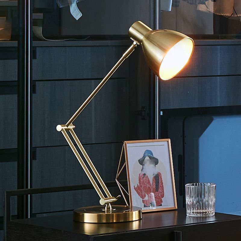 Moderne Stil verjüngter Tischlampe Metall Schlafzimmer Nächte und Lampe mit Kreisbasis