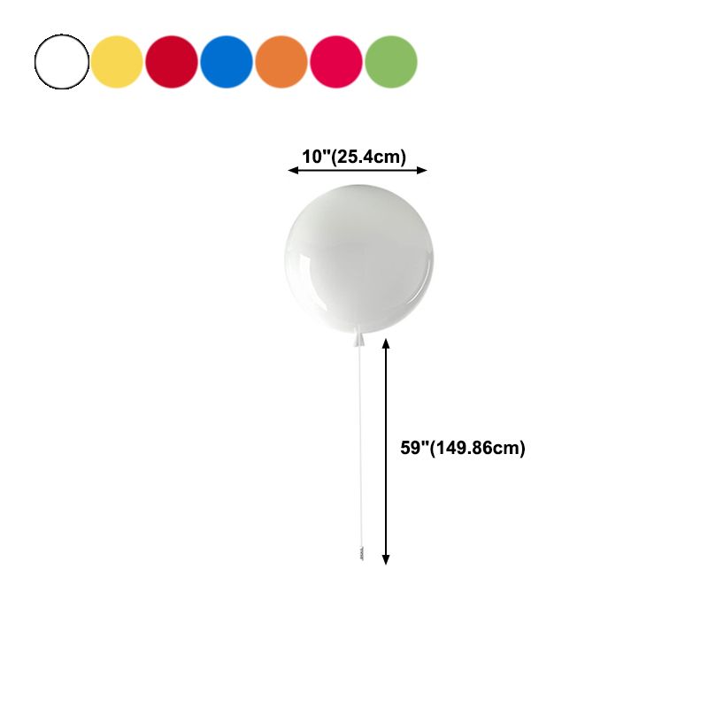 Creative Balloon Wall Light Modern Style Colorful Wall Light Fixture for Bedroom