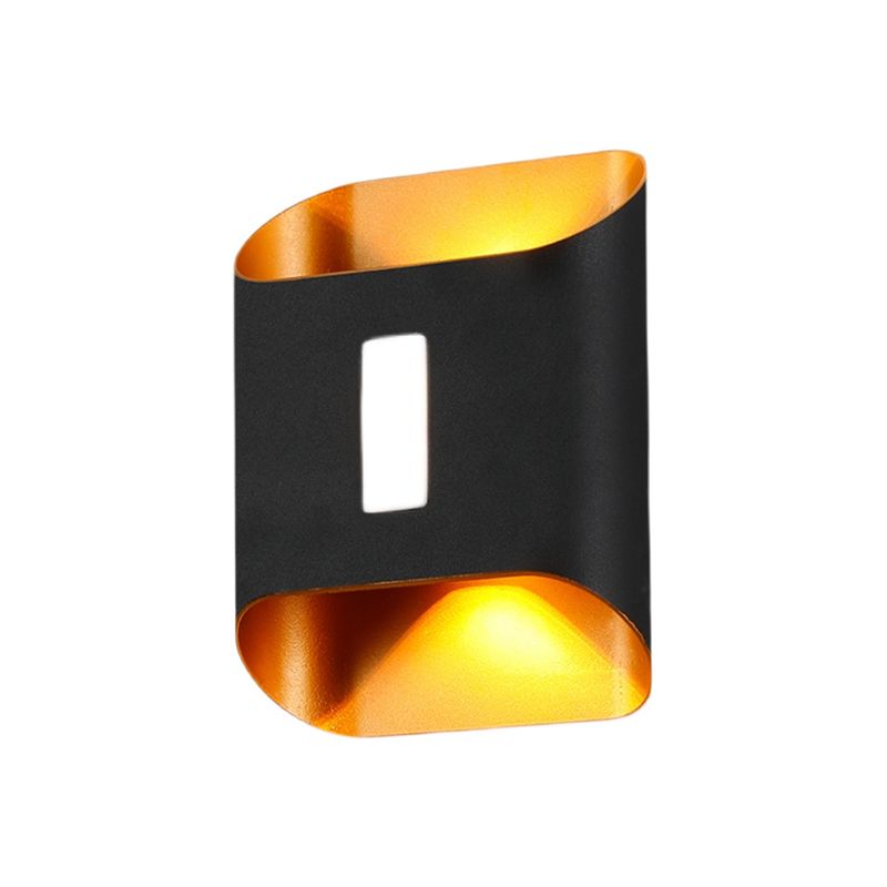 Metal Square Shape Wall Lights Modern Style 3 Light Wall Mount Fixture for Living Room