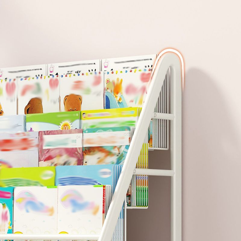 Metal Closed Back Standard Bookshelf Shelves Included Bookcase for Study Room