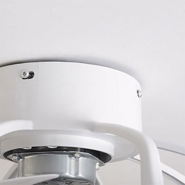 Simple Circle Ceiling Fan Lamp Metal LED Ceiling Flush Mount
