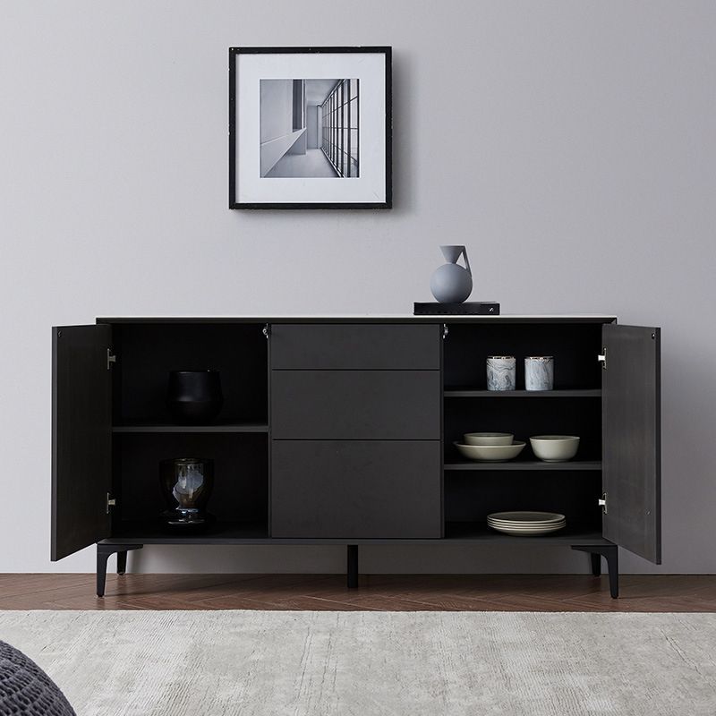 Contemporary Dining Room Sideboard 3 Drawer and 2-Door Stone Sideboard