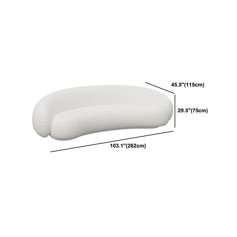 Contemporary Sloped Arm Sofa Tight Back Sofa for Living Room