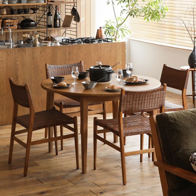 Extendable Dining Table Solid Wood Dining Table for Dining Room