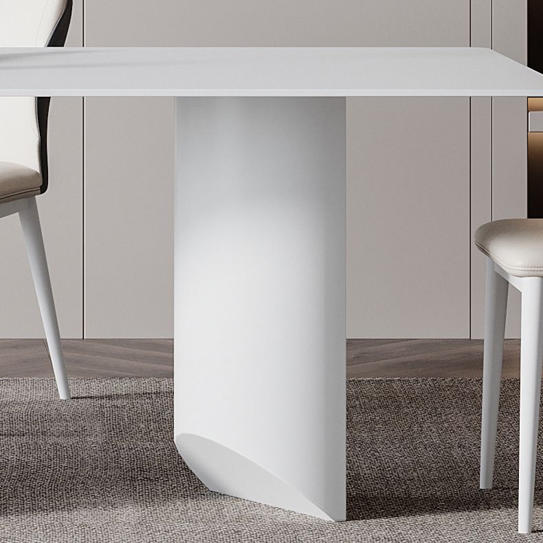 Modern Sintered Stone Top Dining Set 1/4/5/7 Rectangle Pieces Dining Table with Chairs
