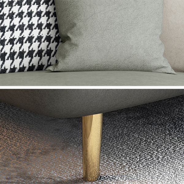 Contemporary Faux Leather Stain Resistant Standard Settee Couch