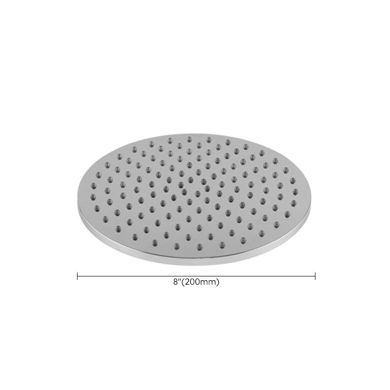 Contemporary Rain Fall Shower Head Combo Round Single Spray Shower Combo