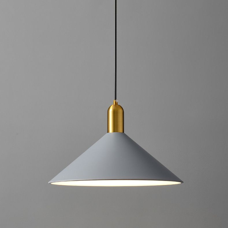 Elektroplate ijzerhanglamp in moderne creatieve stijl taps toelopend indoor hanglampje